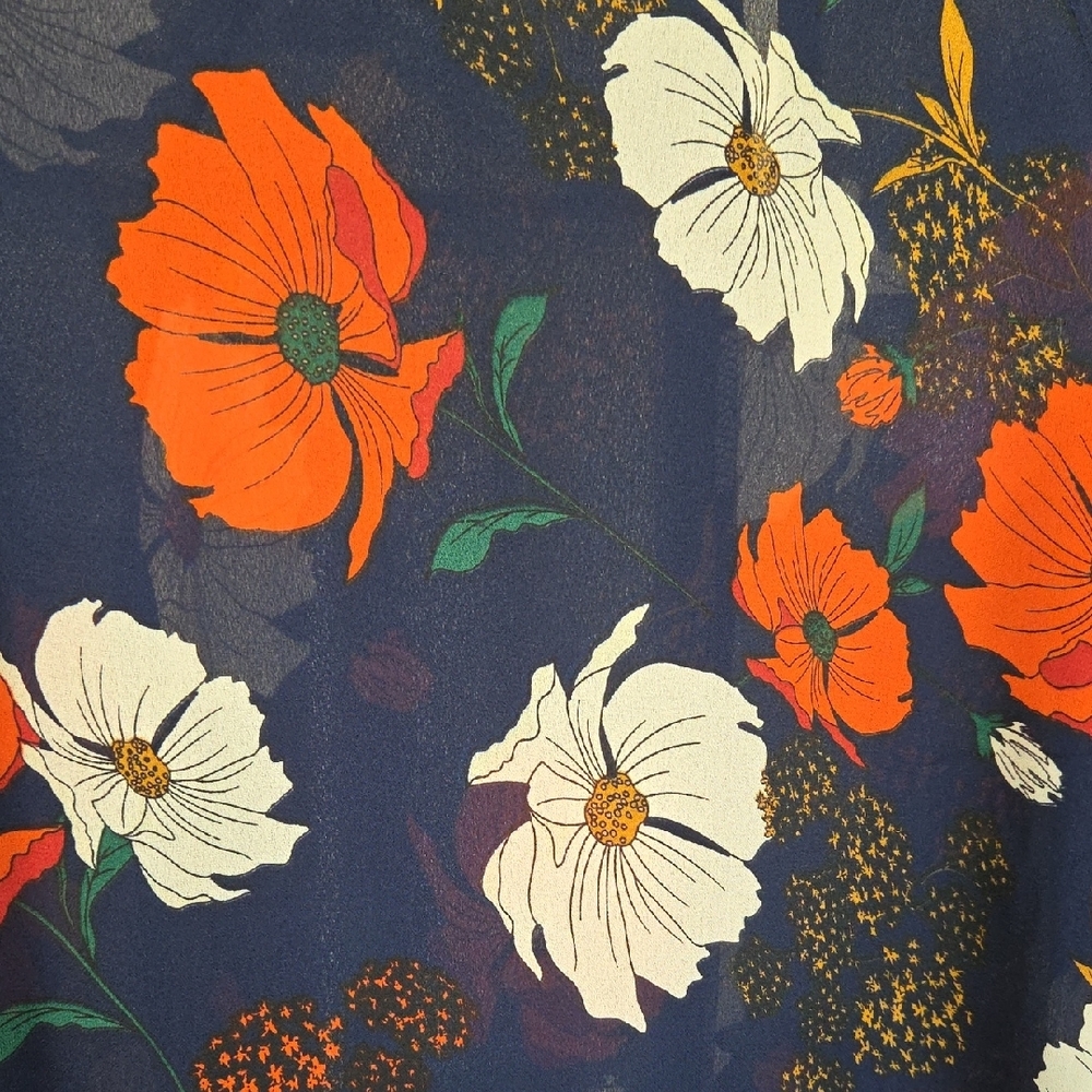 Chris & Carol Floral Blouse Size Small - Picture 4 of 14